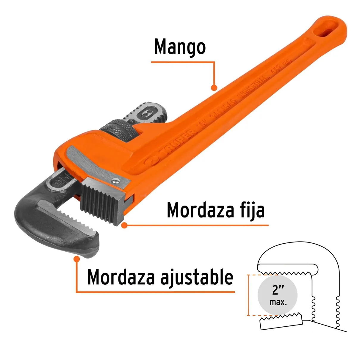 TRUPER - Llave stilson 18 Pulg. Truper