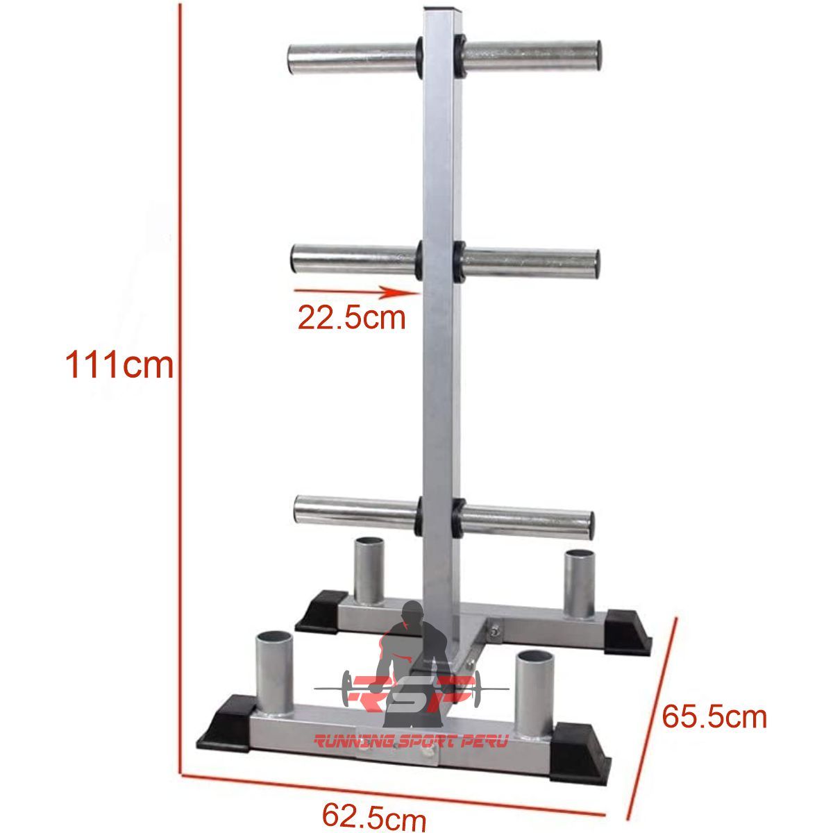 RUNNING SPORT PERU - Soporte Rack de Disco y Barra Olimpica Profesional Gym