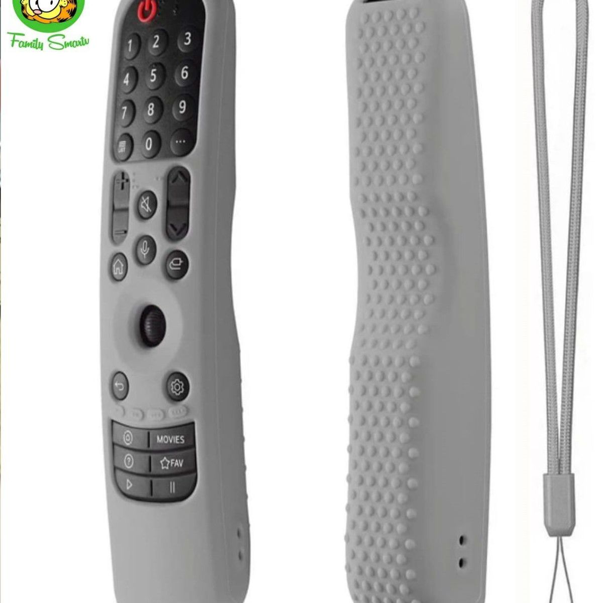 UNIVERSAL - Funda de silicona MR21GA - Control LG Magic Remote 2021 - Plomo