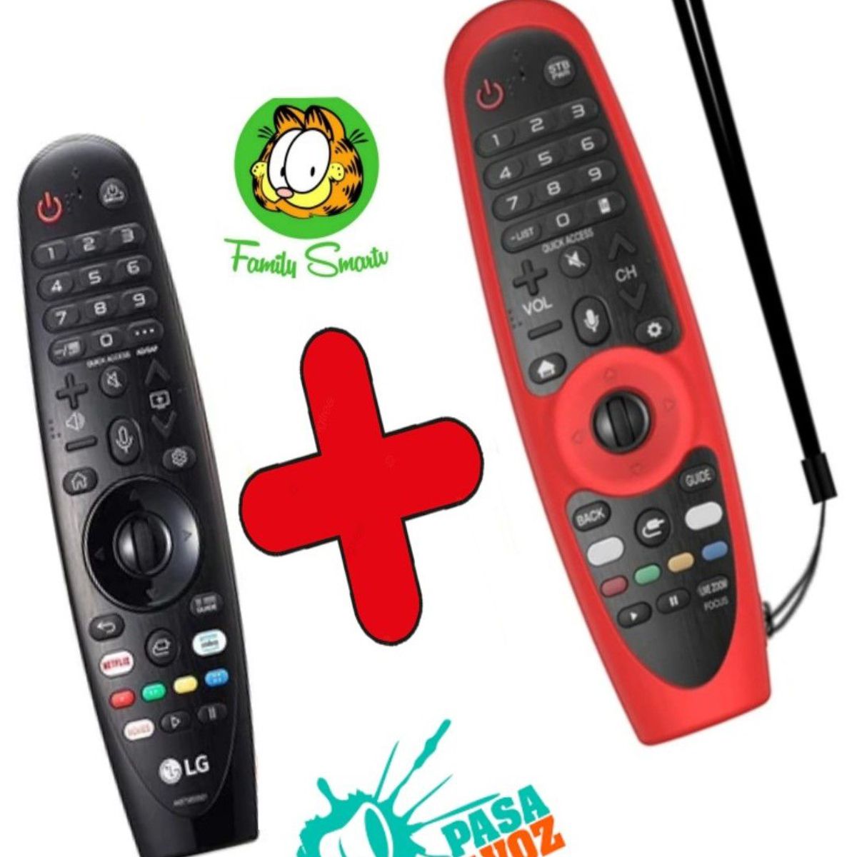 LG - Control Magic Remote LG An-mr20ga 2020 + Funda Roja