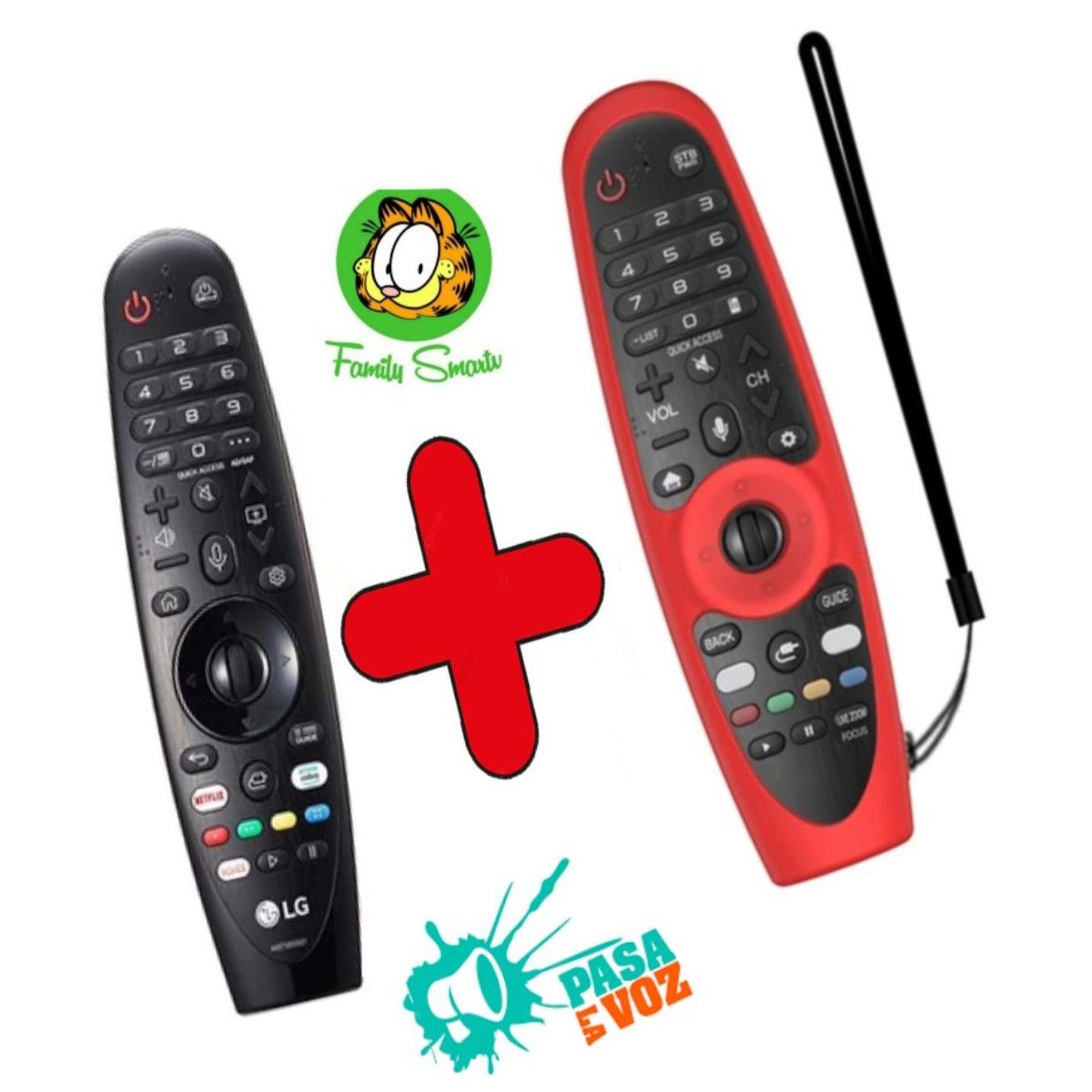 LG - Control Magic Remote LG An-mr20ga 2020 + Funda Roja