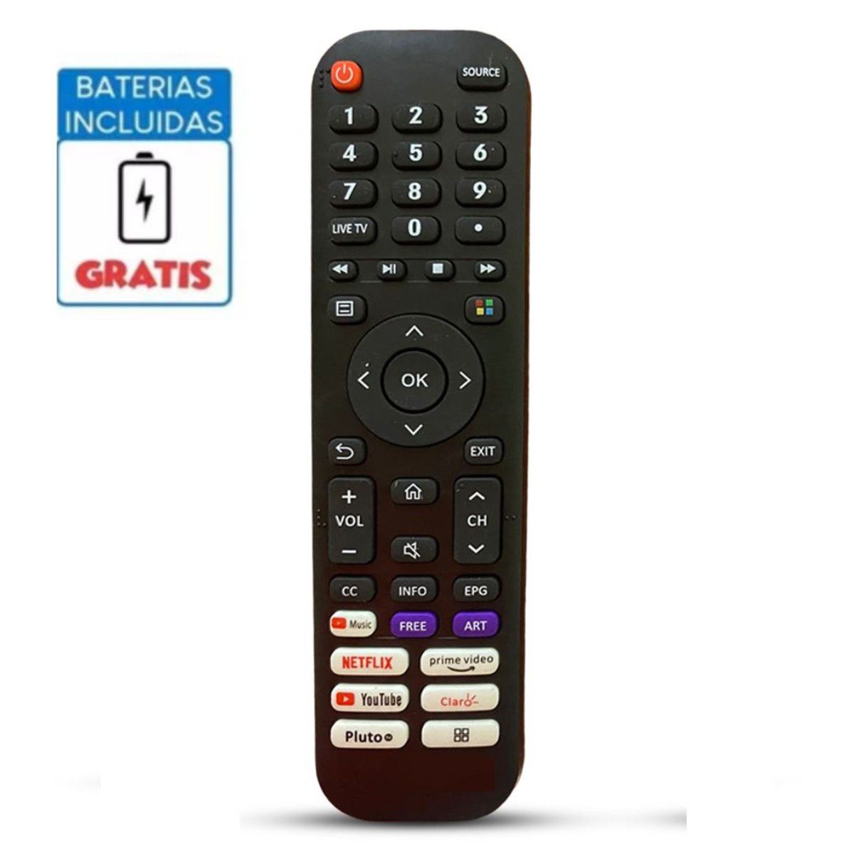 UNIVERSAL - Control remoto para televisor Smart Hisense EN2I30H