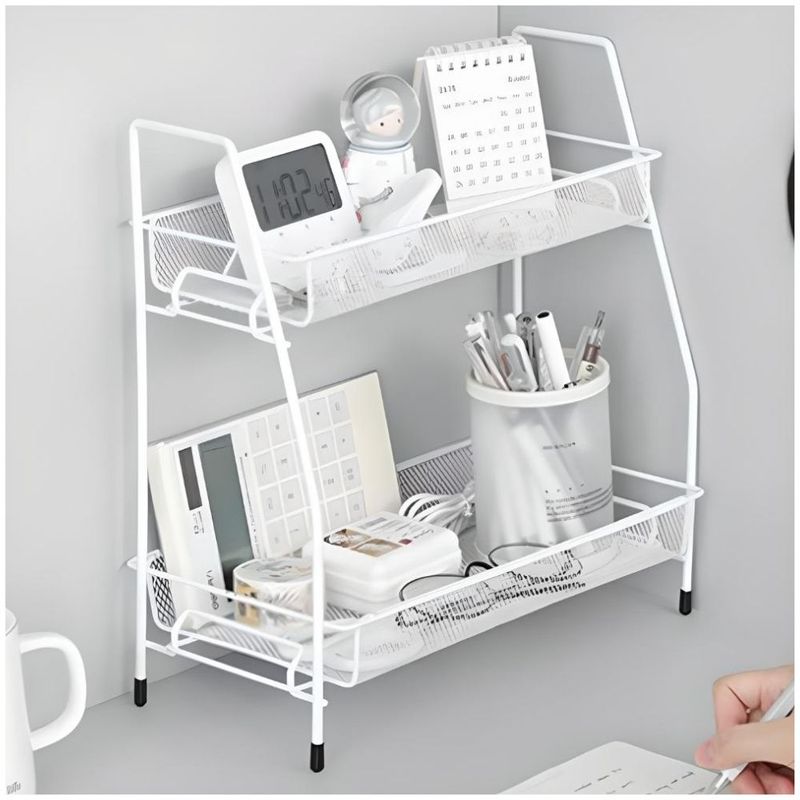 MINARI - Estante Organizador de Escritorio Oficina Blanco 107C