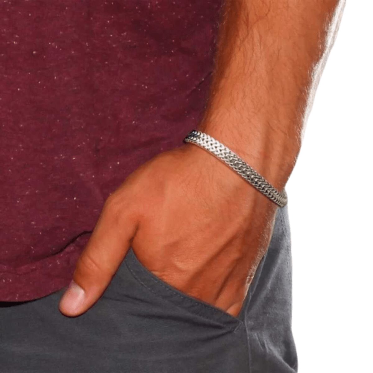 GENERICO - Brazalete Pulsera Cola de Zorro para Hombre