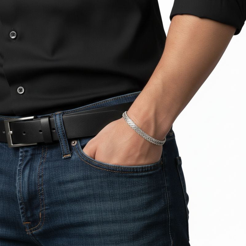 GENERICO - Brazalete Pulsera Cola de Zorro para Hombre