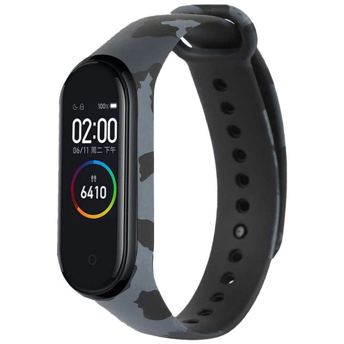GENERICO - Correa Para Xiaomi Mi Band 3 Camuflado Gris