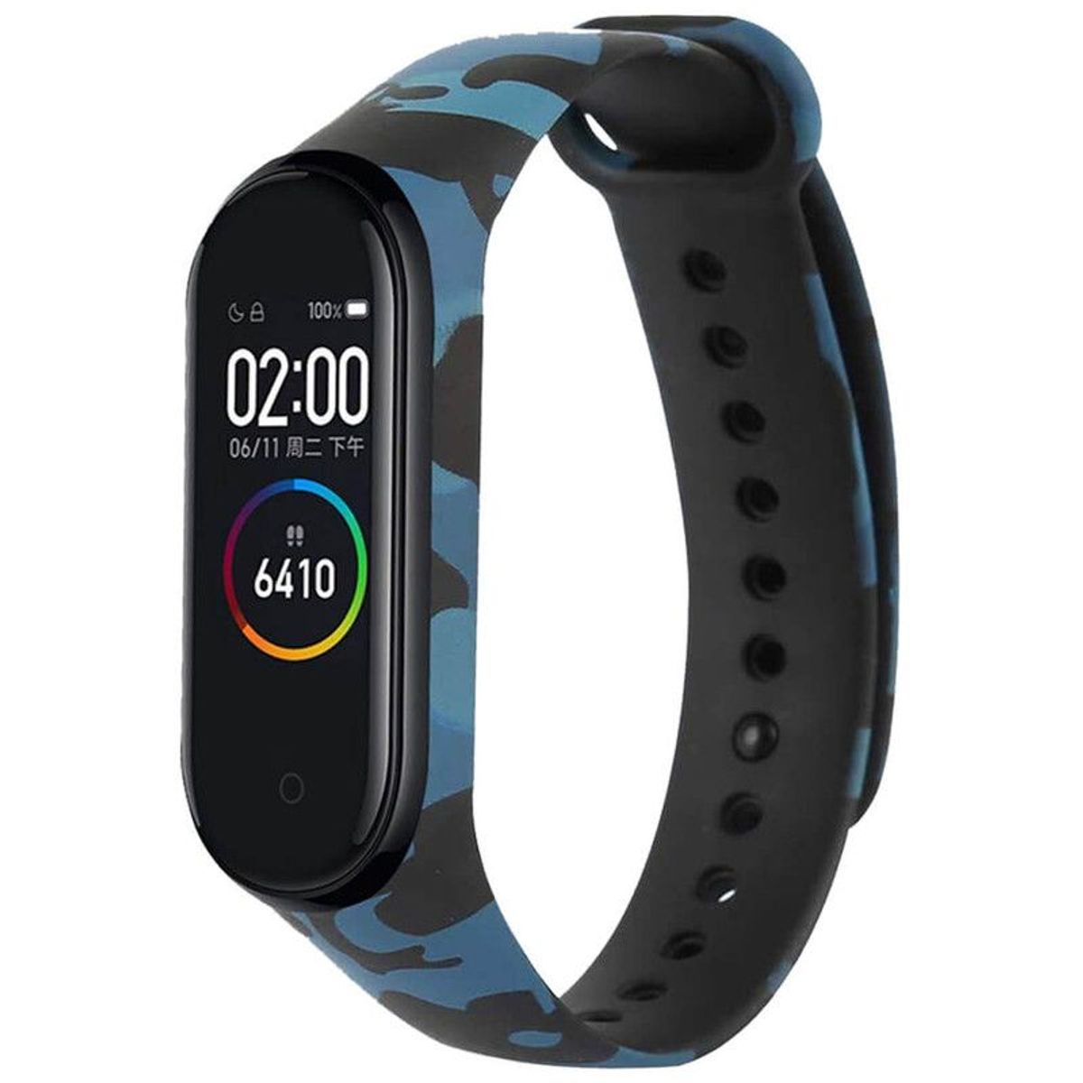 GENERICO - Correa Para Xiaomi Mi Band 3 Camuflado Azul