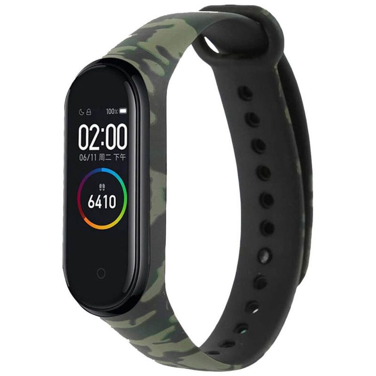 GENERICO - Correa Para Xiaomi Mi Band 4 Camuflado Verde