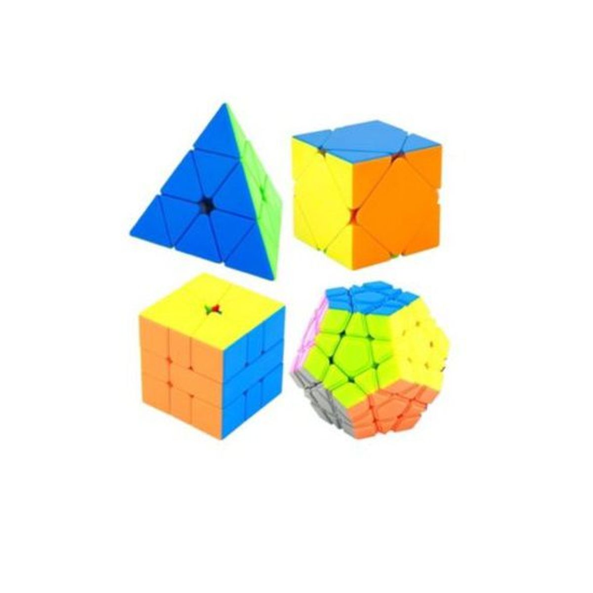 GENERICO - Cubo mágico cubo rubik - set 4 pcs