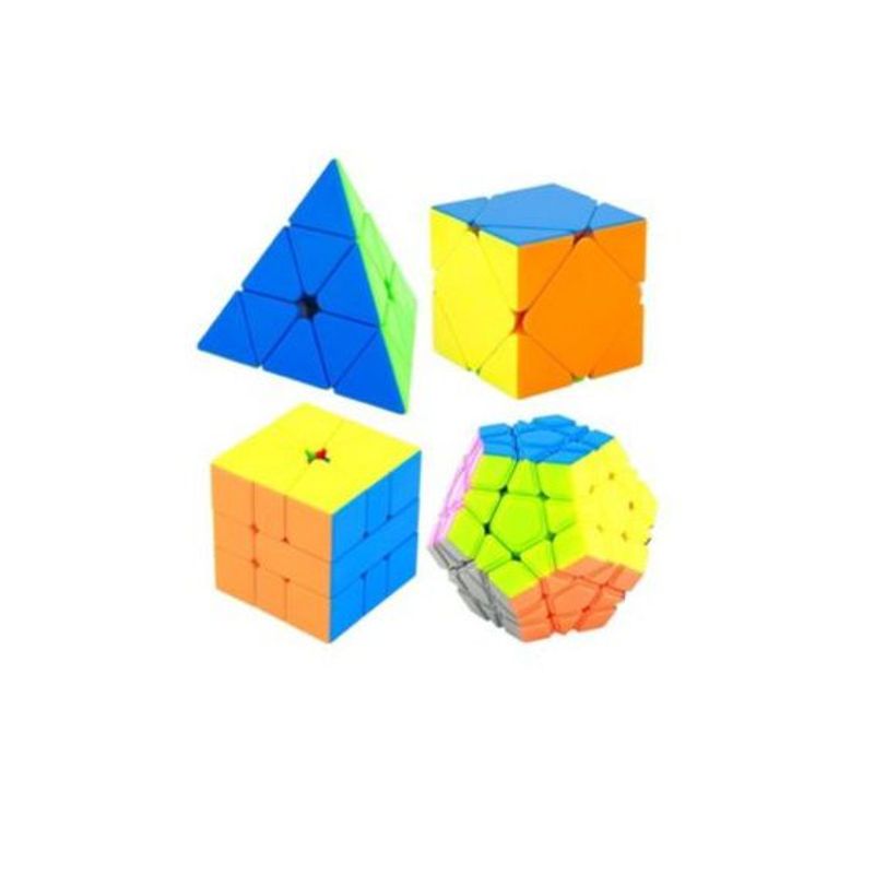 GENERICO - Cubo mágico cubo rubik - set 4 pcs