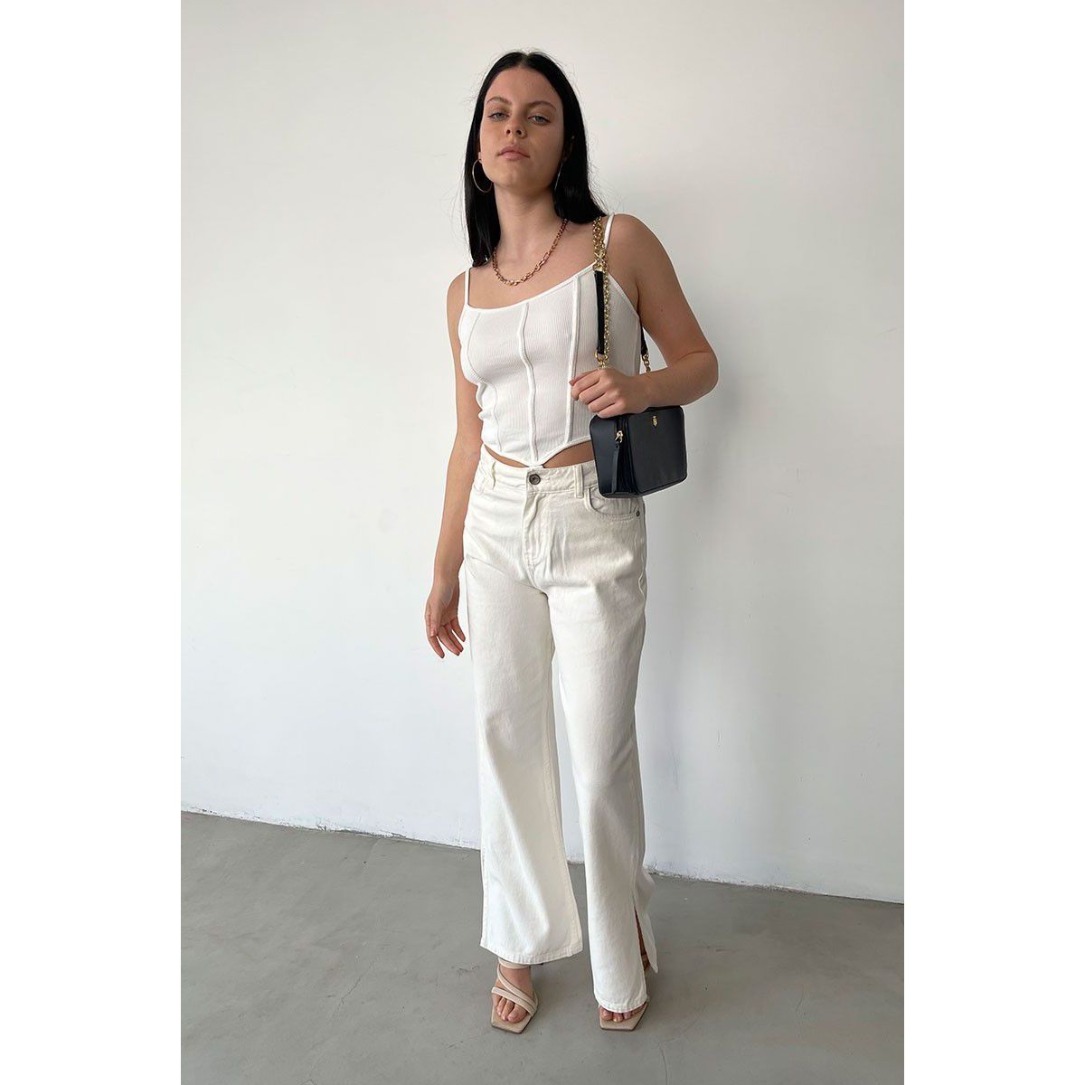 DESIRE - JEAN COLOR WIDE LEG ABERTURA DESIRE PARA MUJER