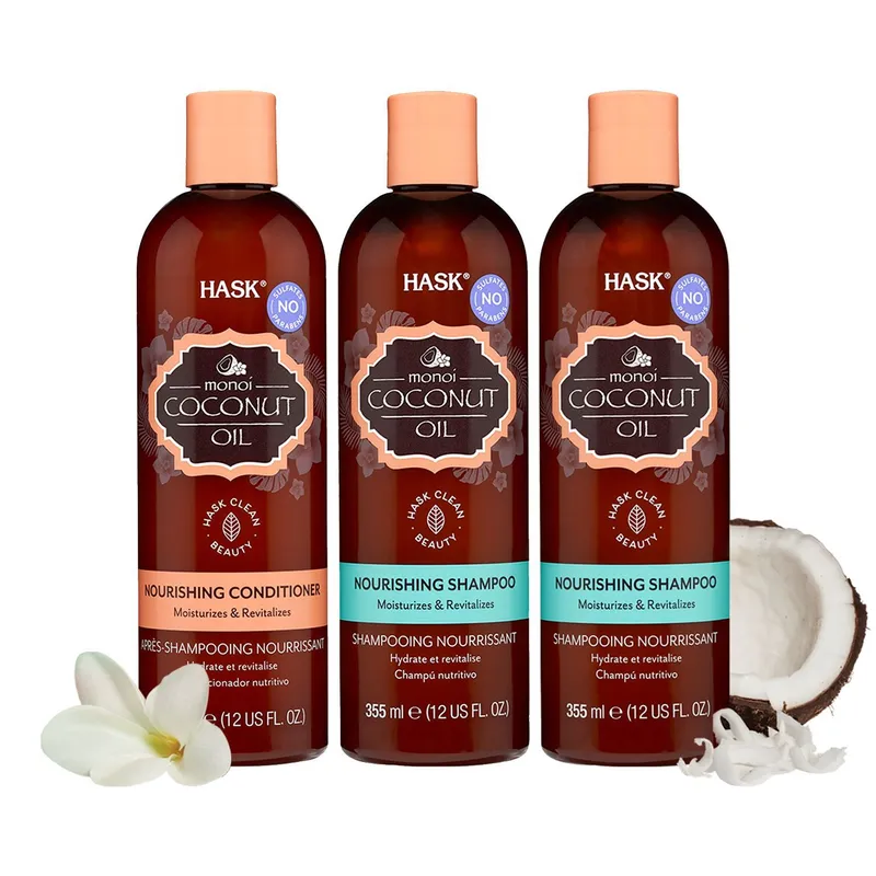 HASK - Hask Monoi Coconut Oil 2 Shampoo + Acondicionador