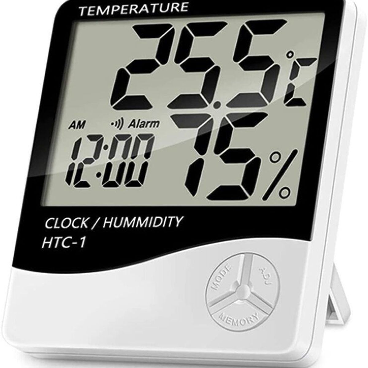 OEM - Medidor De Humedad Digital Termometro Higrometro De Temperatura HTC 1