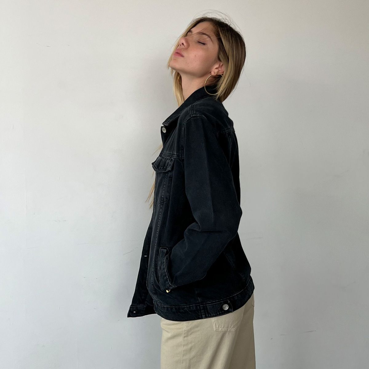 DESIRE - Casaca Jean Oversize Black Desire