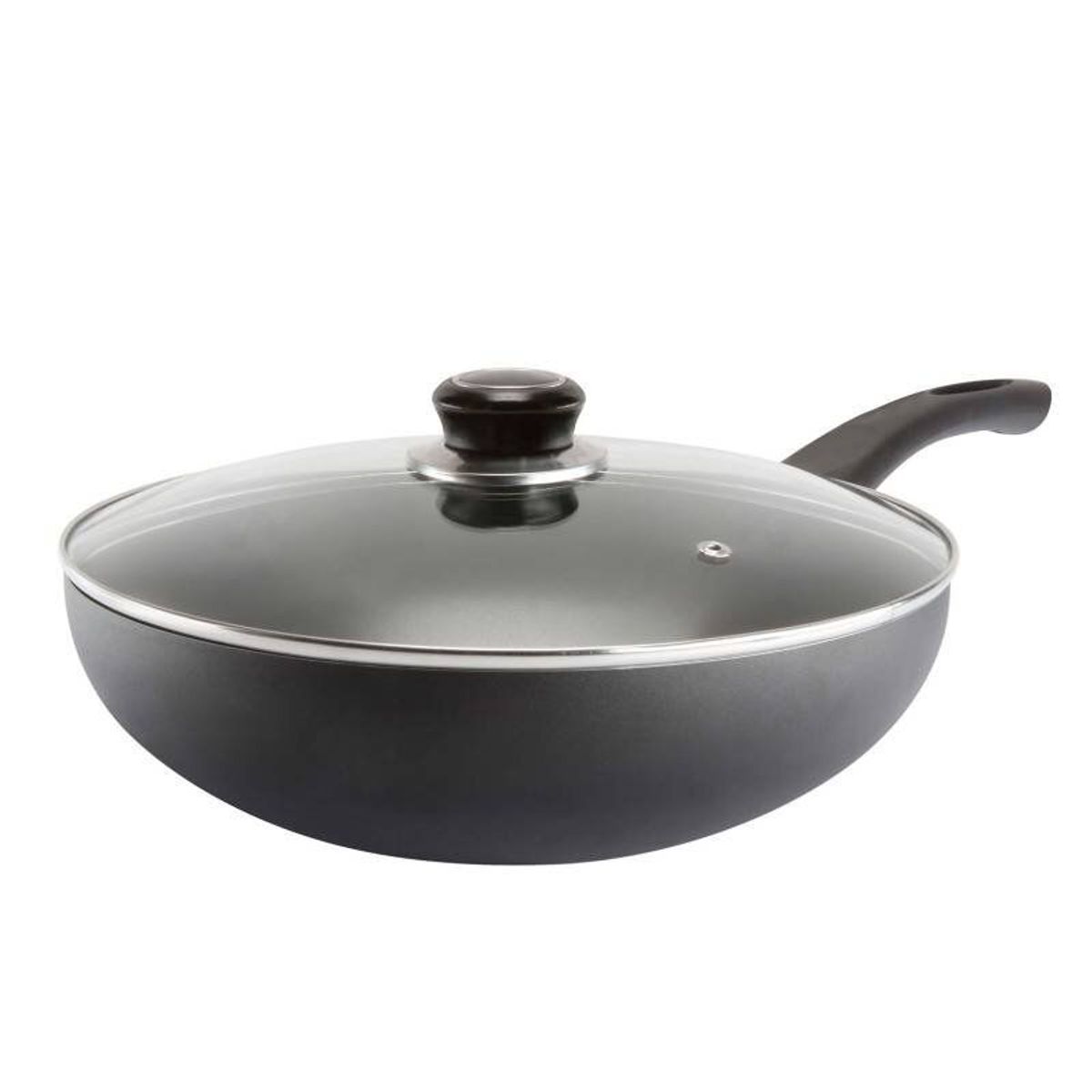 RECORD - Sartén Wok RECORD con Tapa 30 cm