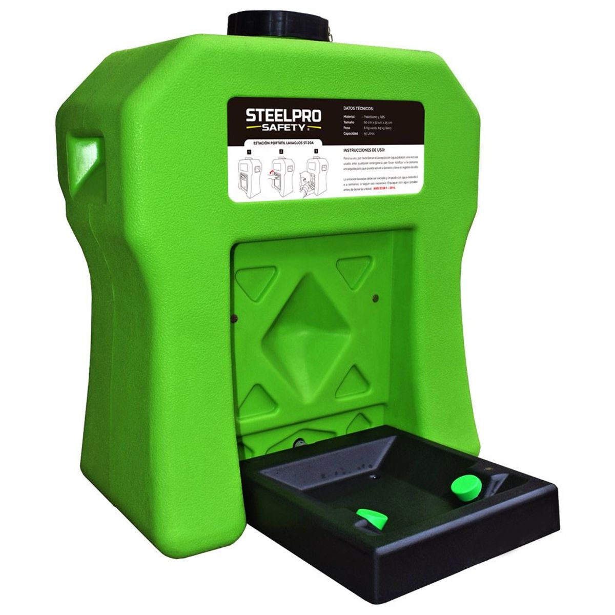 STEELPRO - ESTACION PORTATIL LAVAOJOS ST-20A STEELPRO