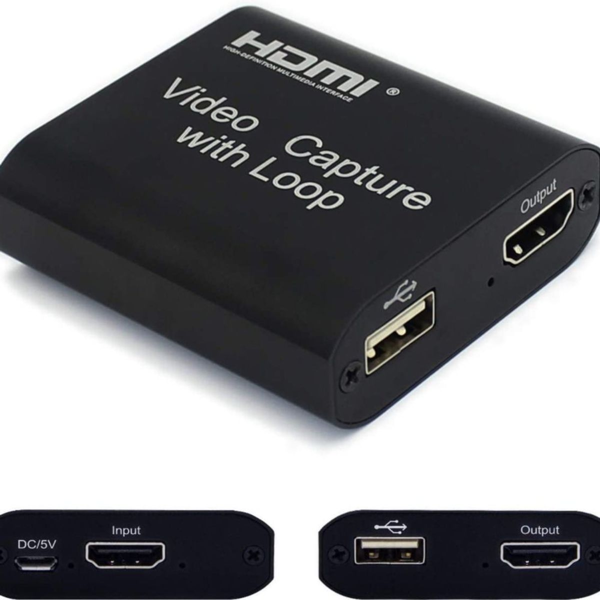 GENERICO - Capturadora De Video Usb 2.0 Hdmi Capture Con Loop Out 4k 2k