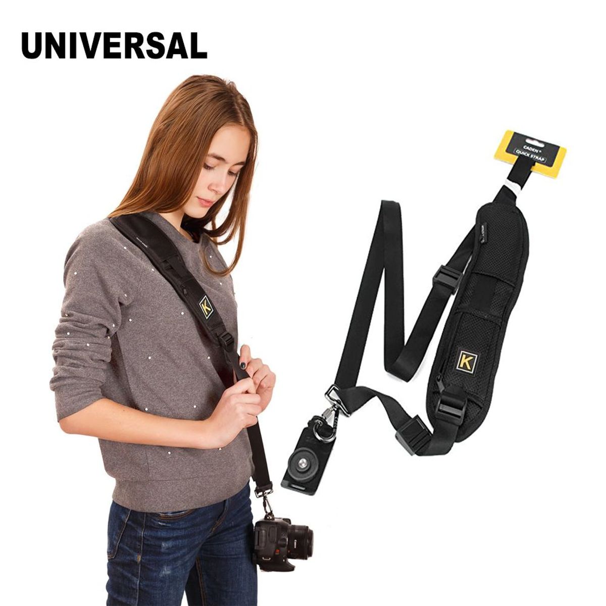 GENERICO - Correa de Hombro Quick Strap para cámaras DSLR