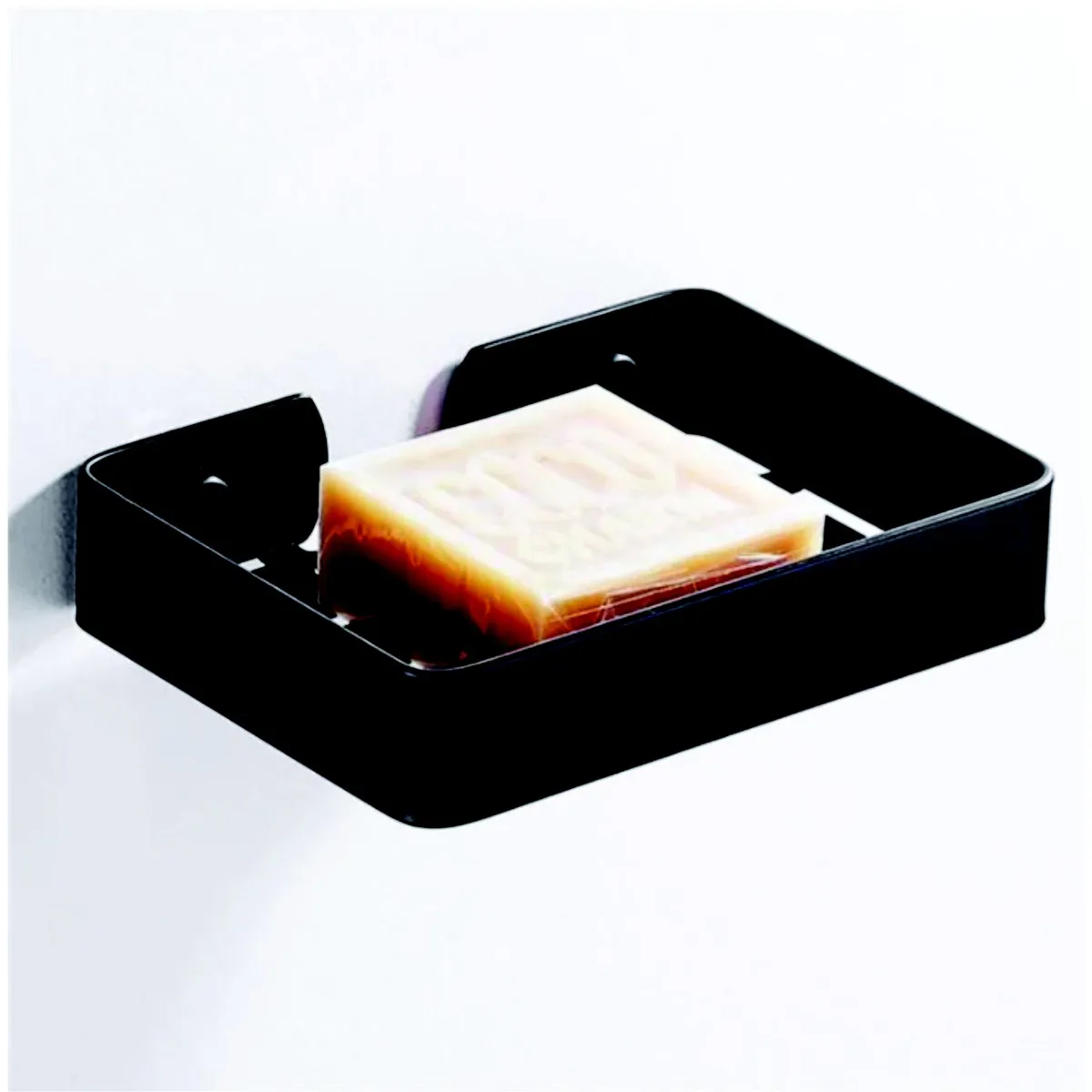 GENERICO - Jabonera de acero inoxidable 304 negro mate