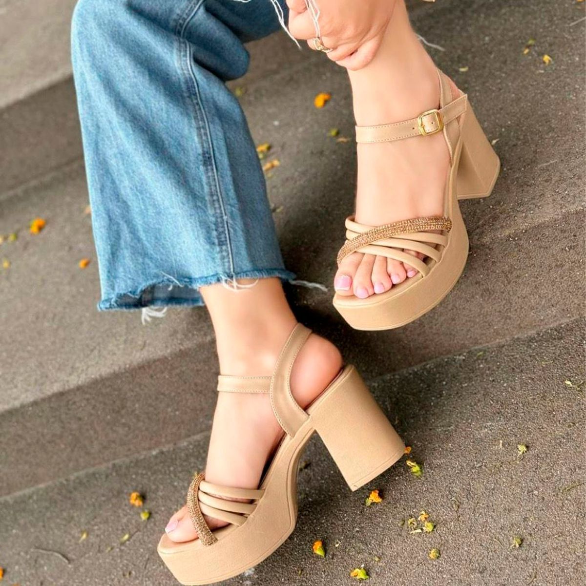 GENERICO - 1015L-45 Sandalias Mujer Maelia Wertheimer Color Beige