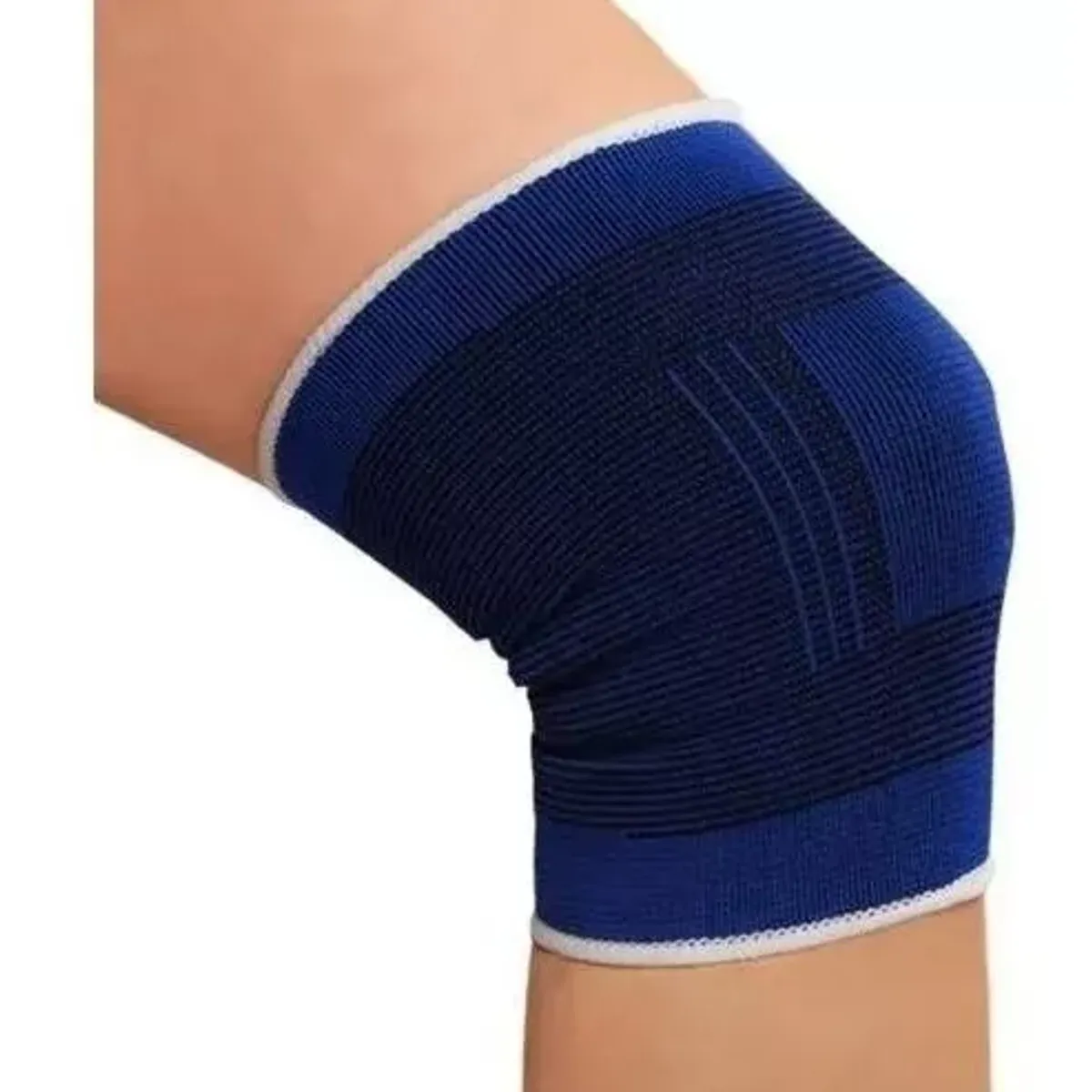 GENERICO - Rodilleras deportiva elásticas color negro  azul