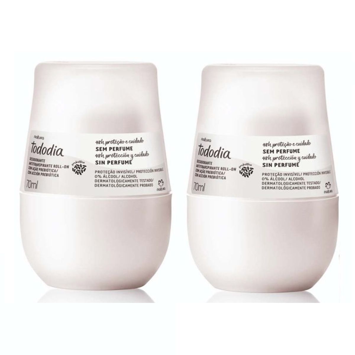 NATURA - Natura - Tododia Desodorante Roll On Sin Perfume x2 70ml