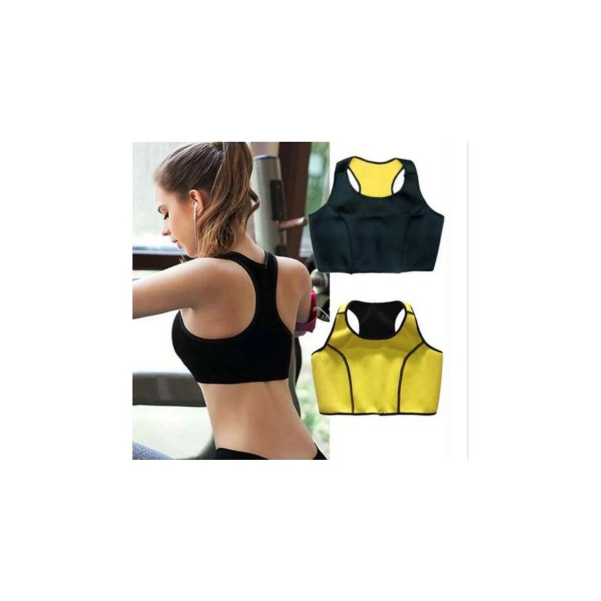 GENERICO - Faja top reductora deportiva con thermo regulador de neotex