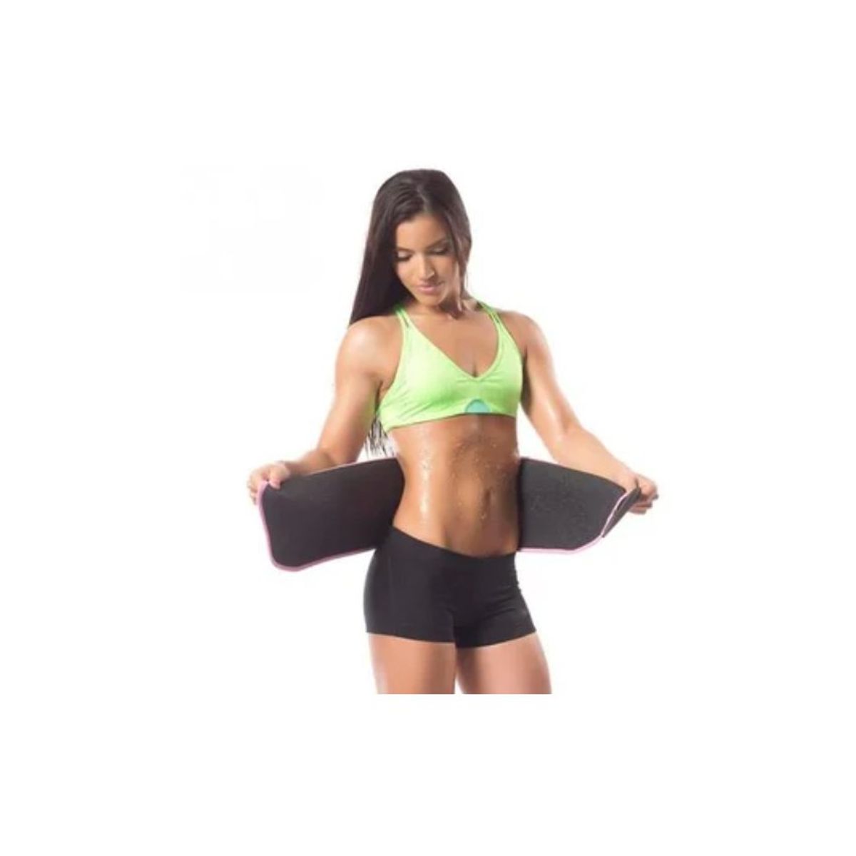 GENERICO - Faja reductora de neopreno con pega pega para adelgazar