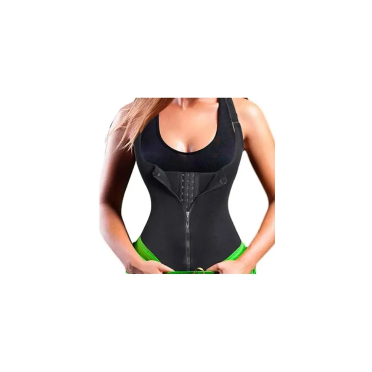 GENERICO - Faja reductora doble cinturete- compresión cintura avispa - TALLA 2XL