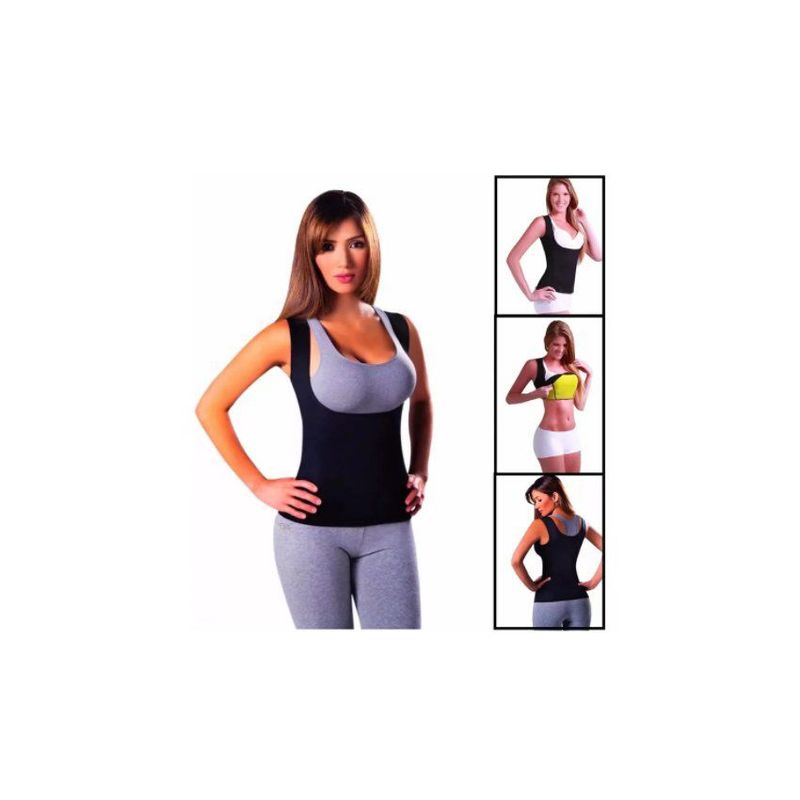 GENERICO - Faja chaleco - polo entero con cinturilla reductora mujer shaper