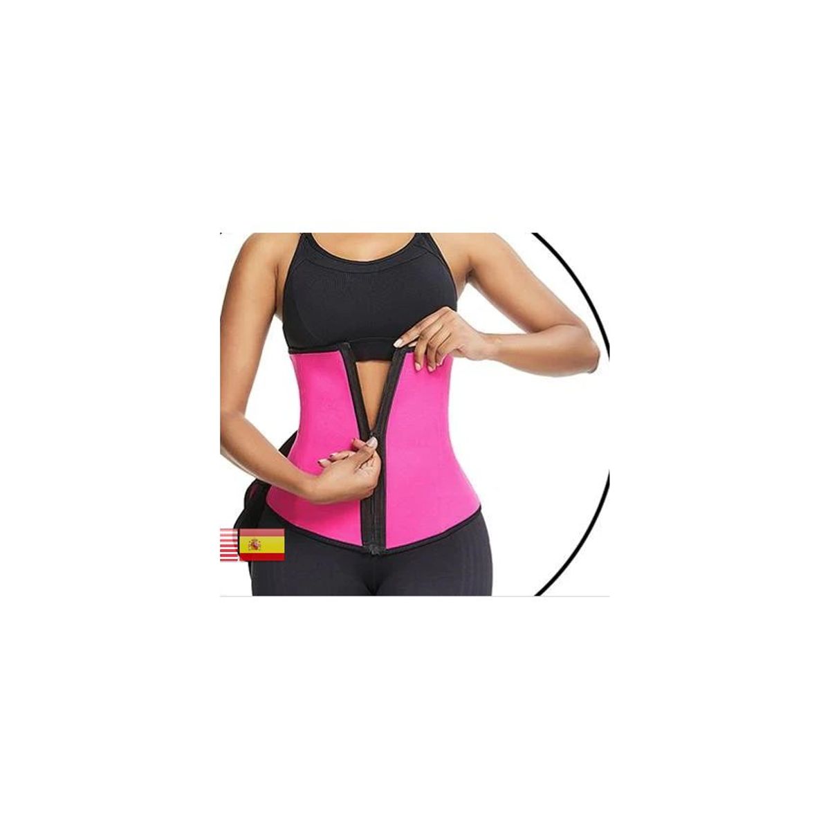 GENERICO - Faja cinturete reductor - cinturilla de avispa - con cierre