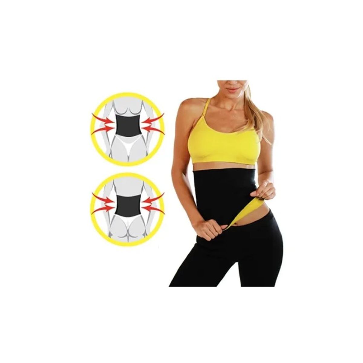 GENERICO - Fajas mujer cinturilla reductora shapers neotex para sudar