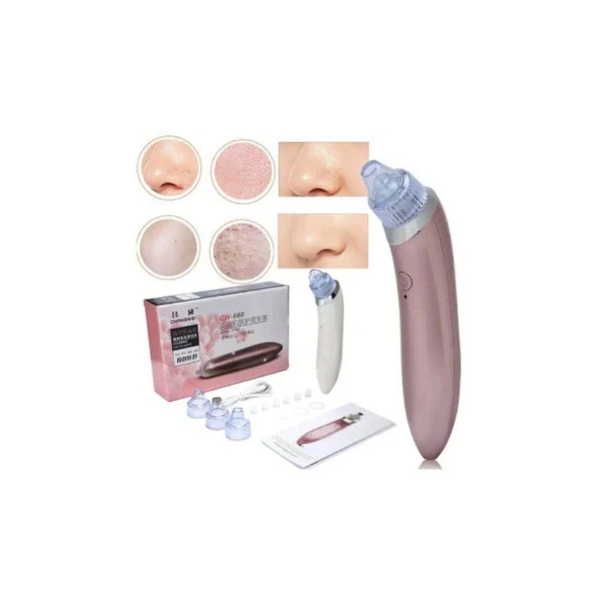 GENERICO - Limpiador facial succionador puntos negro aspirador de acné espinilla