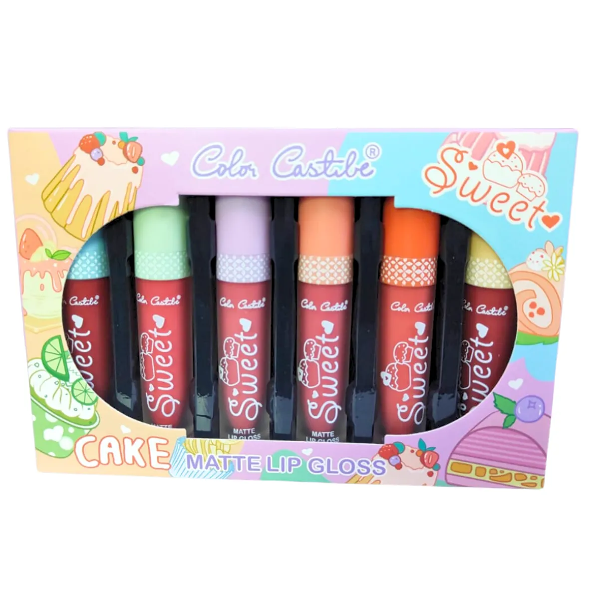 GENERICO - Pack de 6 labiales en Líquido Mate Color Castibe