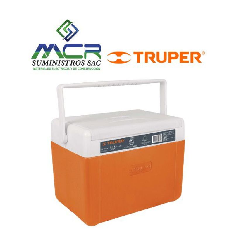 TRUPER - COOLER HIELERA 9.4 LITROS PARA 12 LATAS BEBIDA FRIA TRUPER
