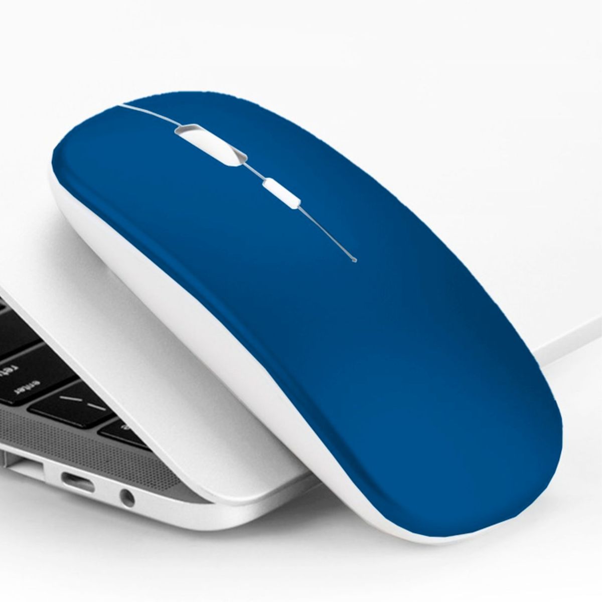 OEM - Mouse Bluetooth Recargable Dual - Azul oscuro