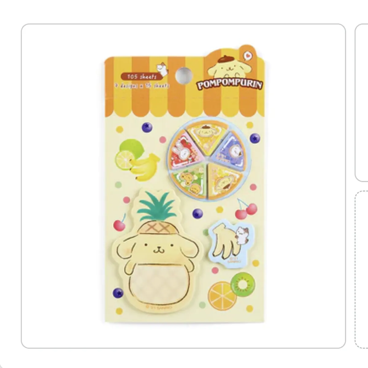 SANRIO - Sanrio - Notas Adhesivas Pom Pom Purin Designs