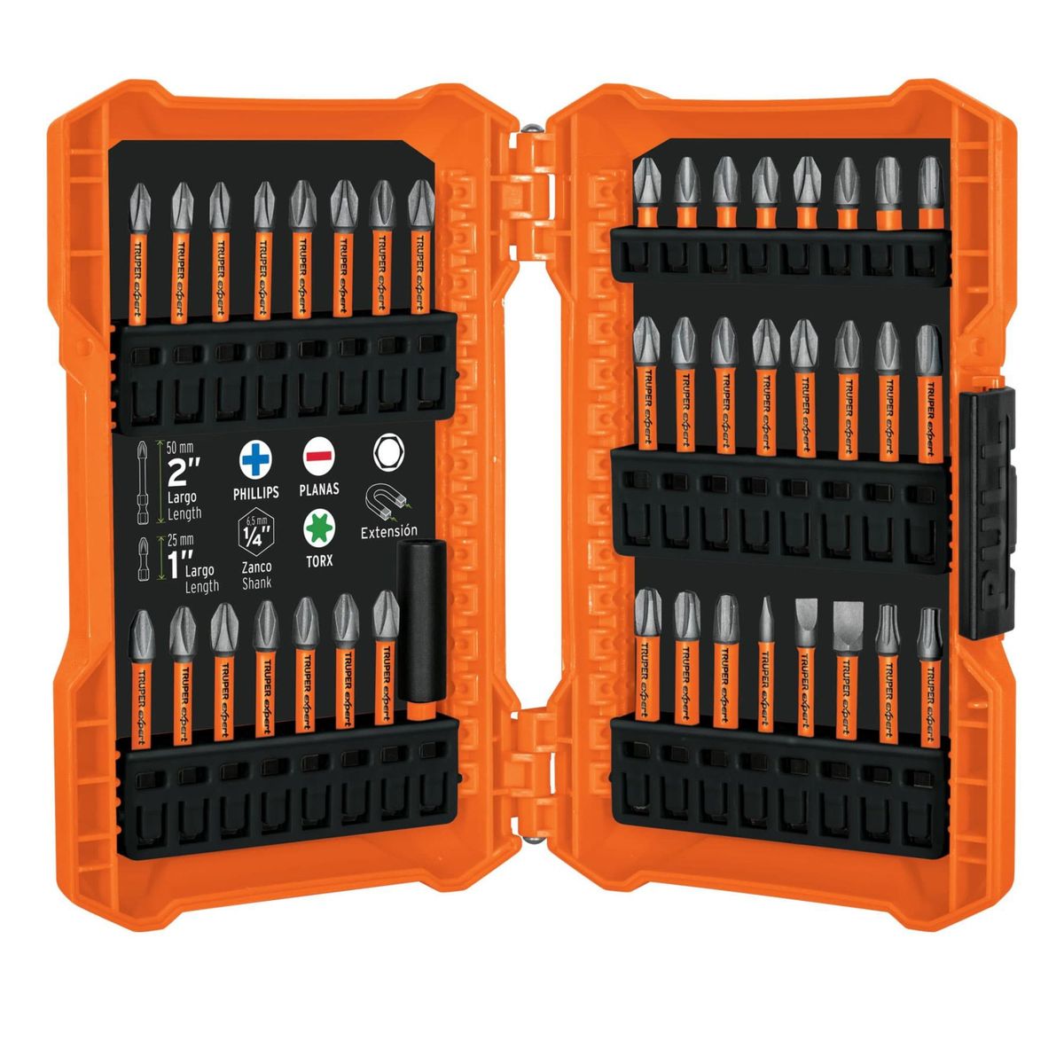 TRUPER - 40 puntas de impacto para taladro atornillador Truper Expert