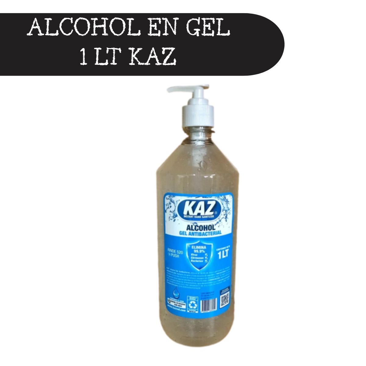 GENERICO - ALCOHOL EN GEL KAZ 1 LITRO