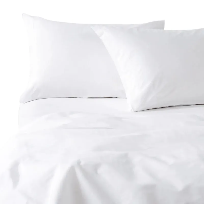 DRIMER - Juego de Sábanas Drimer 100% Algodón 220 Hilos Blanco 1.5 Pz