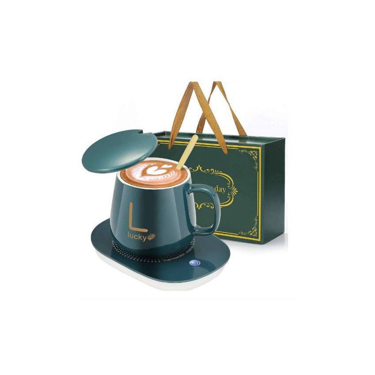 GENERICO - Taza calentador eléctrico de bebidas taza mug caliente