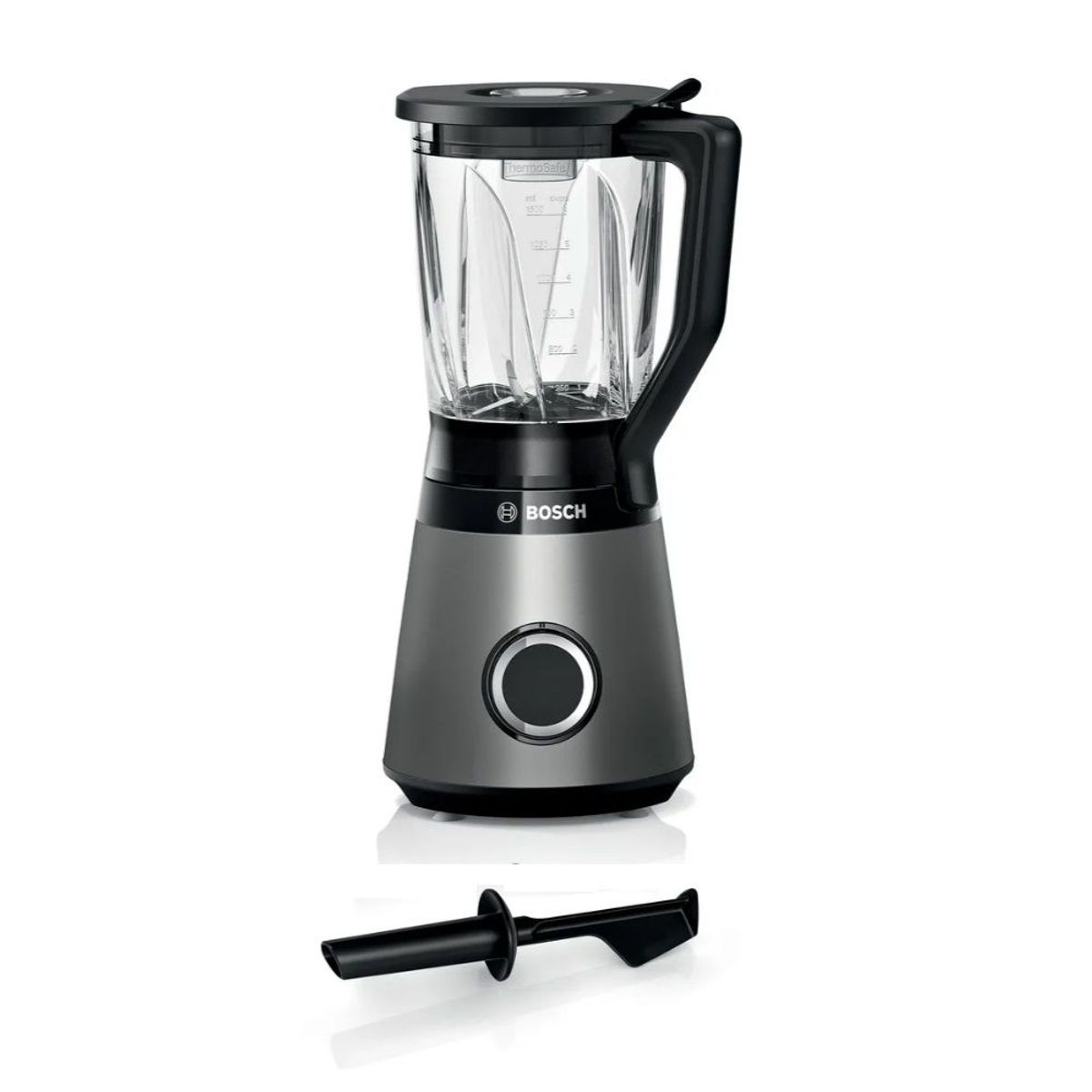 BOSCH - Licuadora Bosch MMB6172S 1200 Watts 2 velocidades Acero + Negro