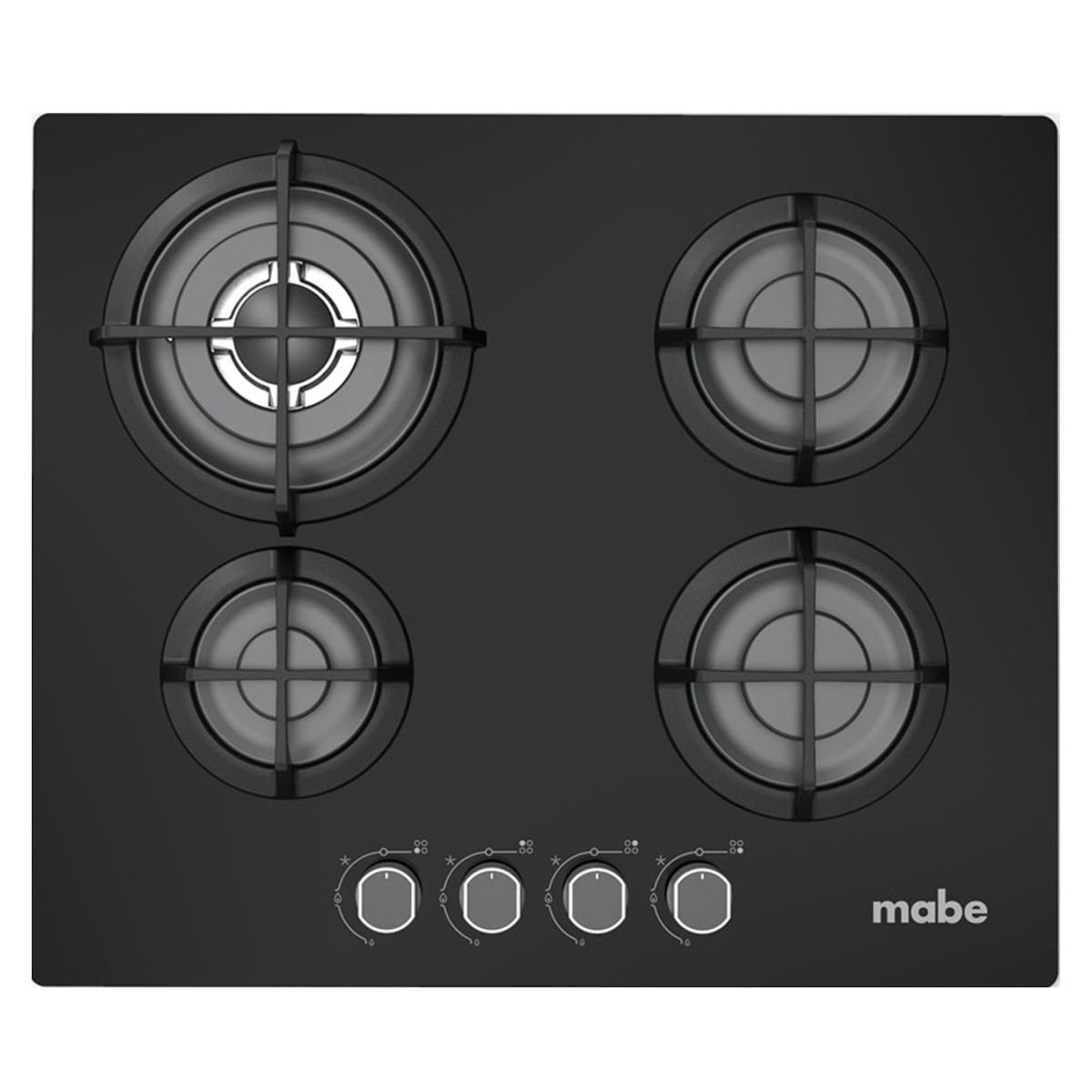 MABE - Cocina Mabe PM6045GV0 Empotrable a Gas Vidrio Negro