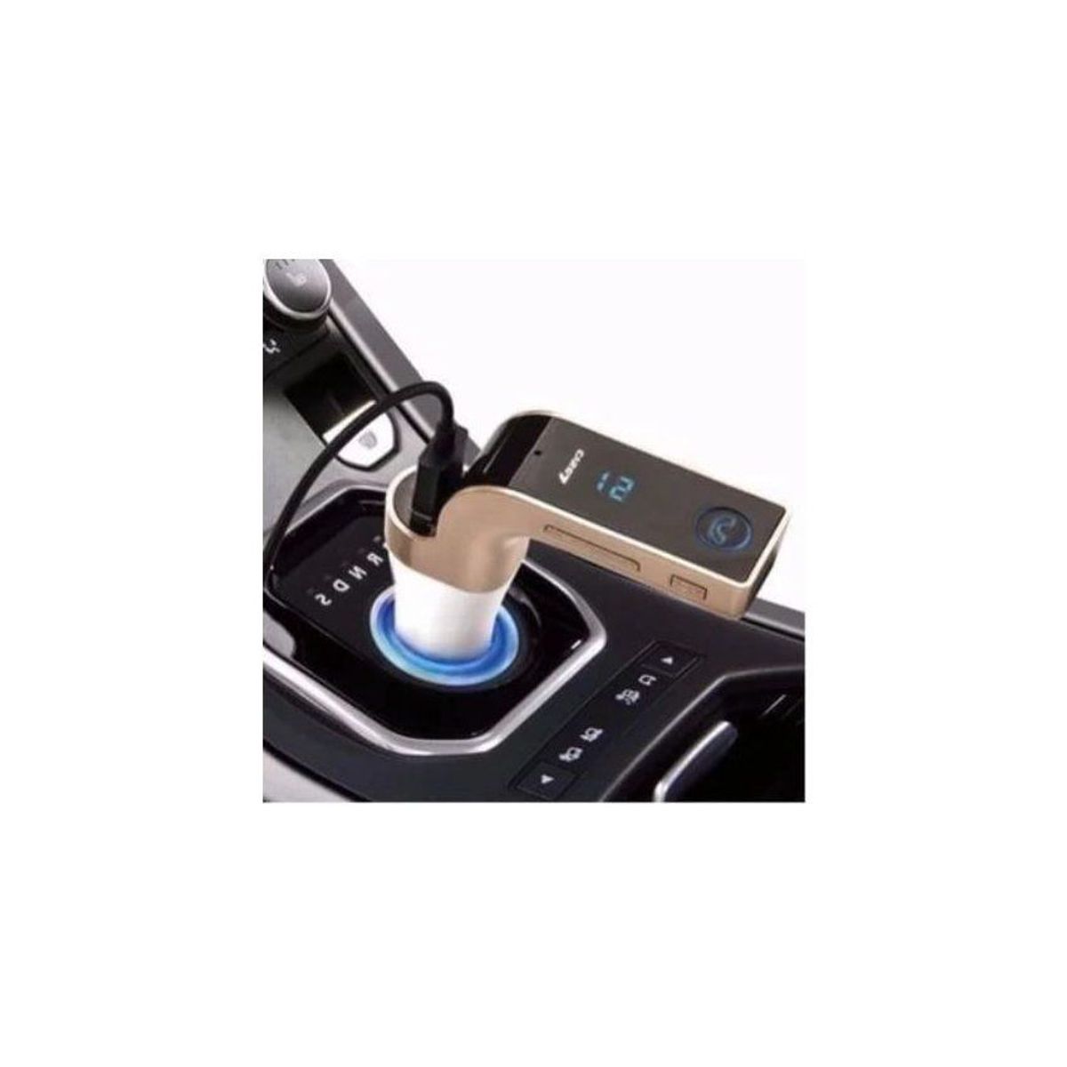 GENERICO - Receptor transmisor bluetooth fm para auto  car charger  usb-cigarrera