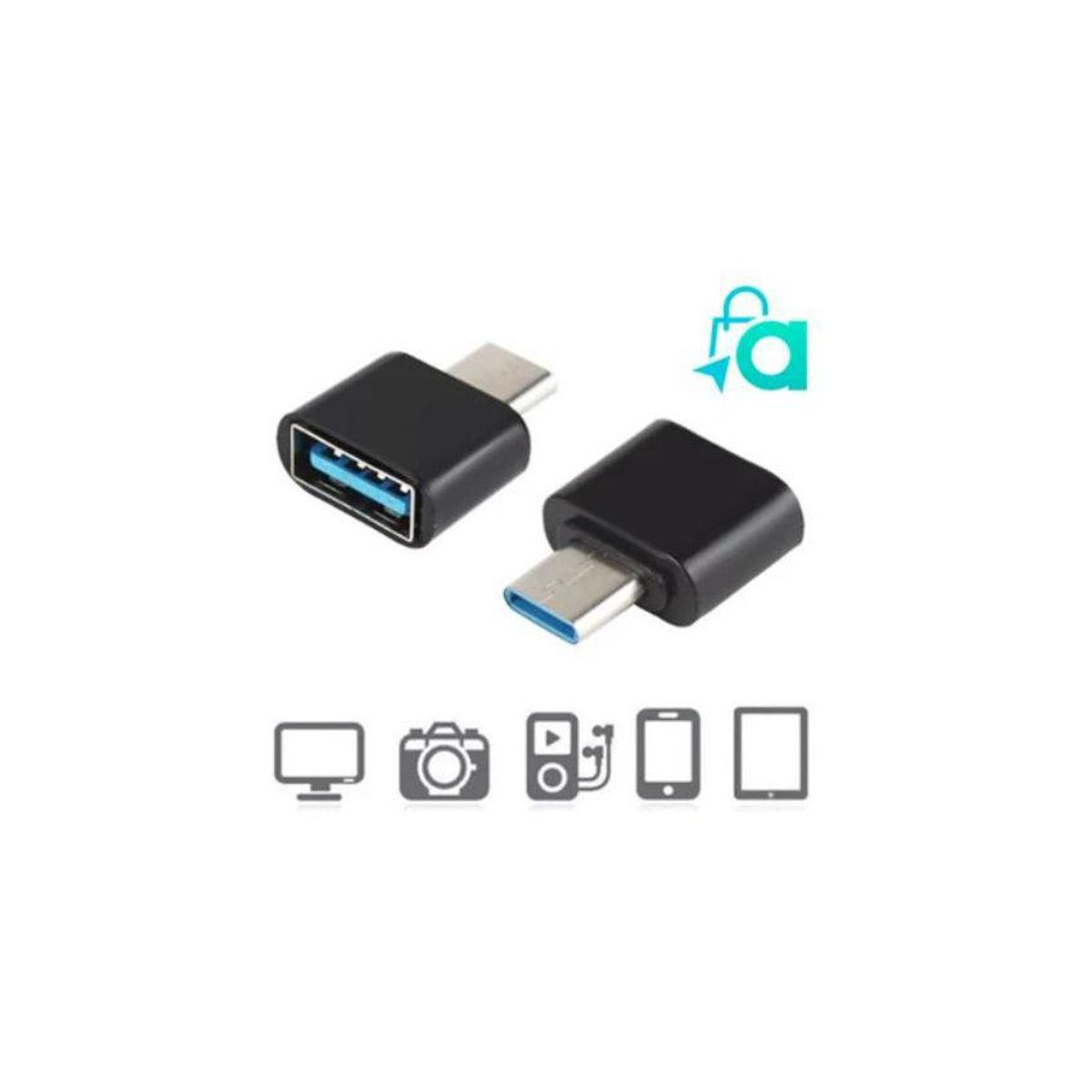 GENERICO - Adaptador otg tipo c para celular - micro usb