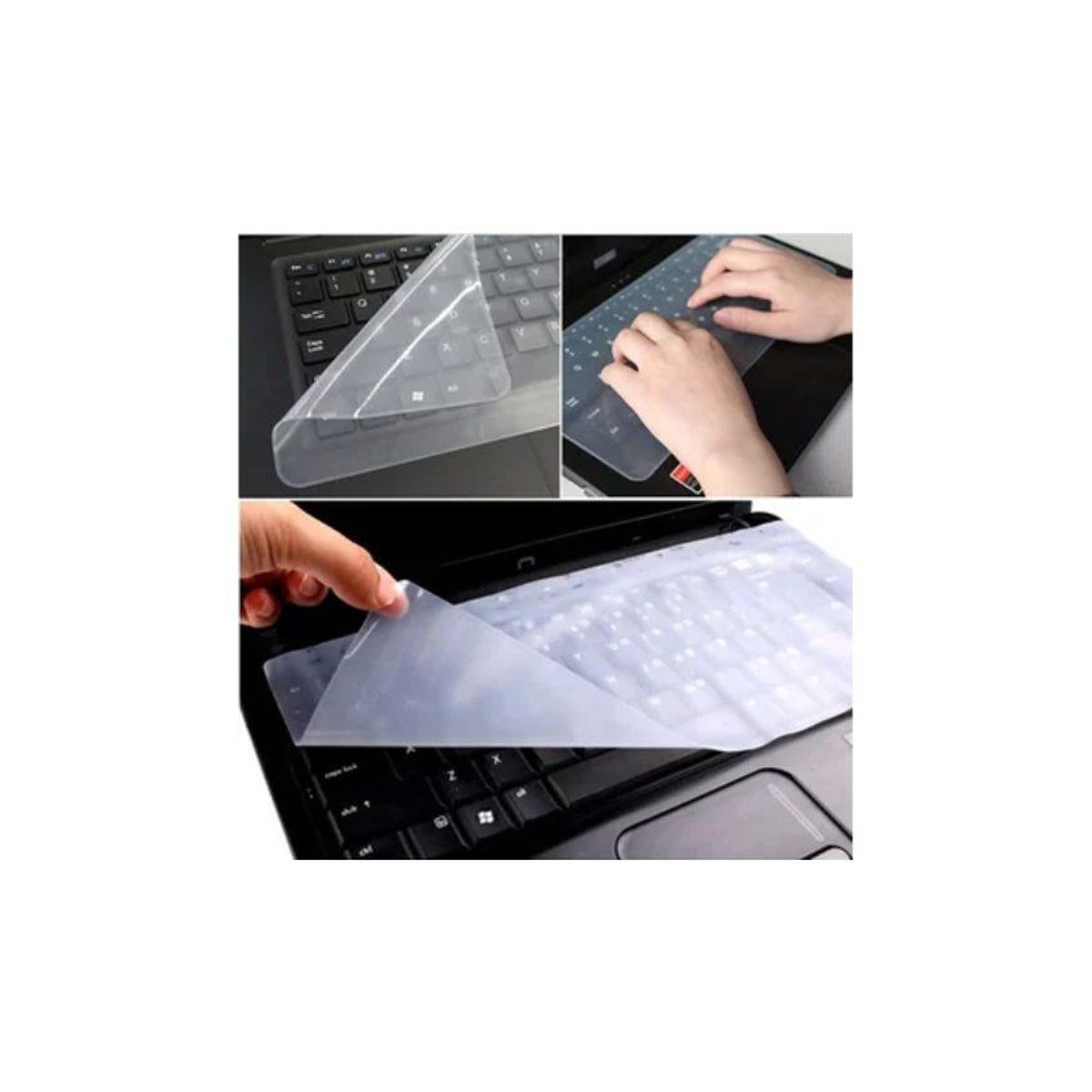 GENERICO - Protector laptop 15  teclado silicona transparente