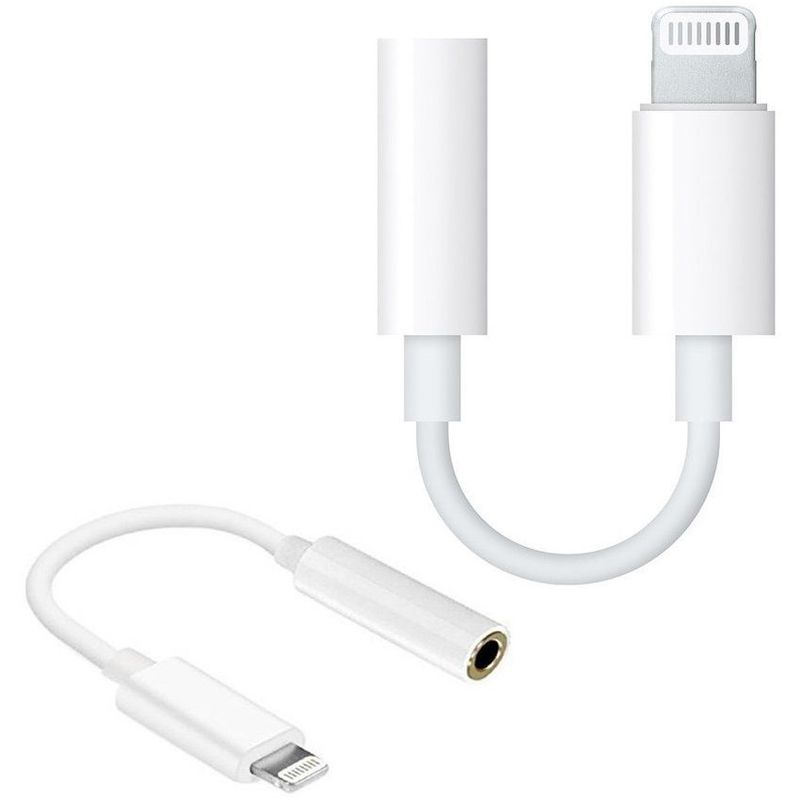 GENERICO - Adaptador audifonos  jack para iphone lightning a 3.5mm  blanco