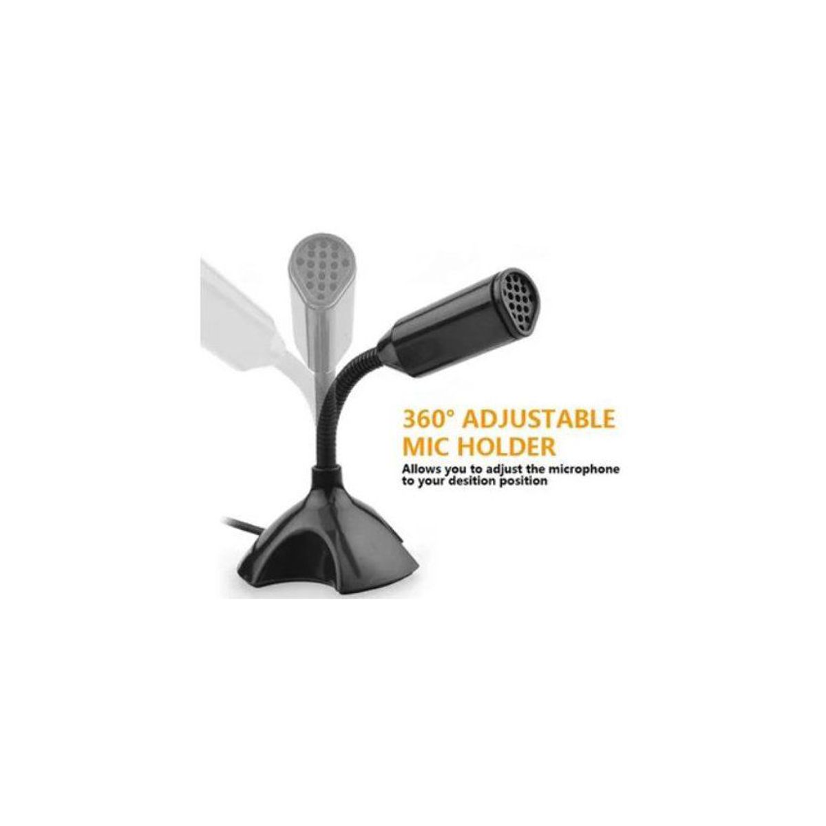 GENERICO - Micrófono de mesa bidireccional con usb para laptop pc computadora