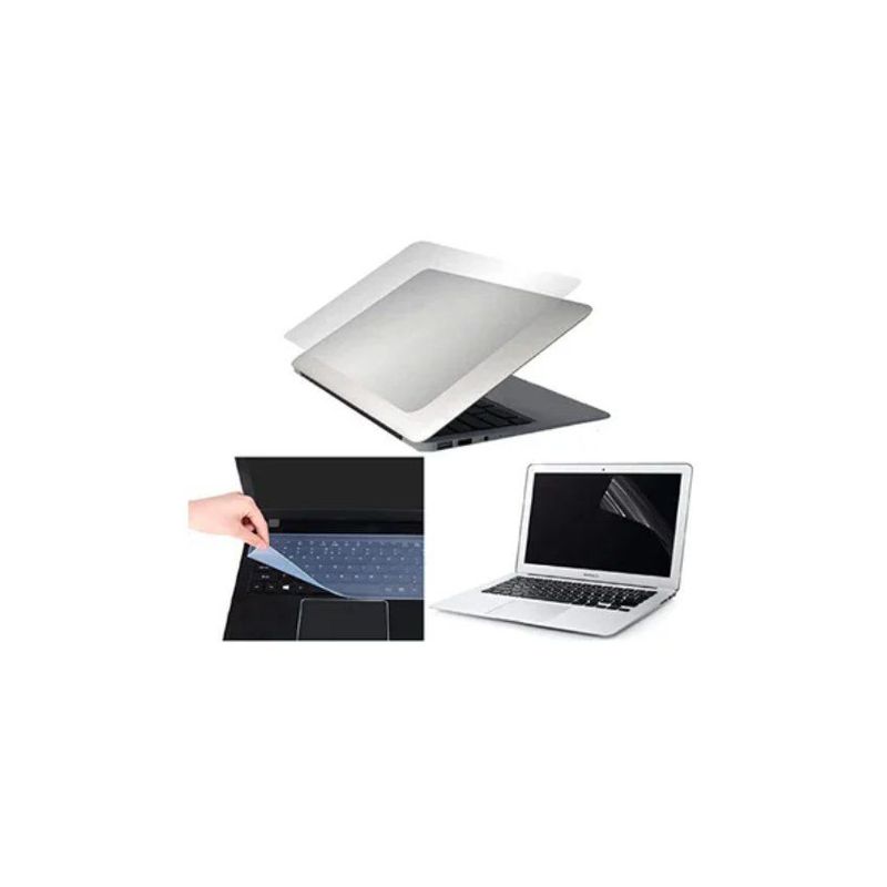GENERICO - Pack 3 en 1 protector para laptop -teclado + pantalla + skin 14.6"