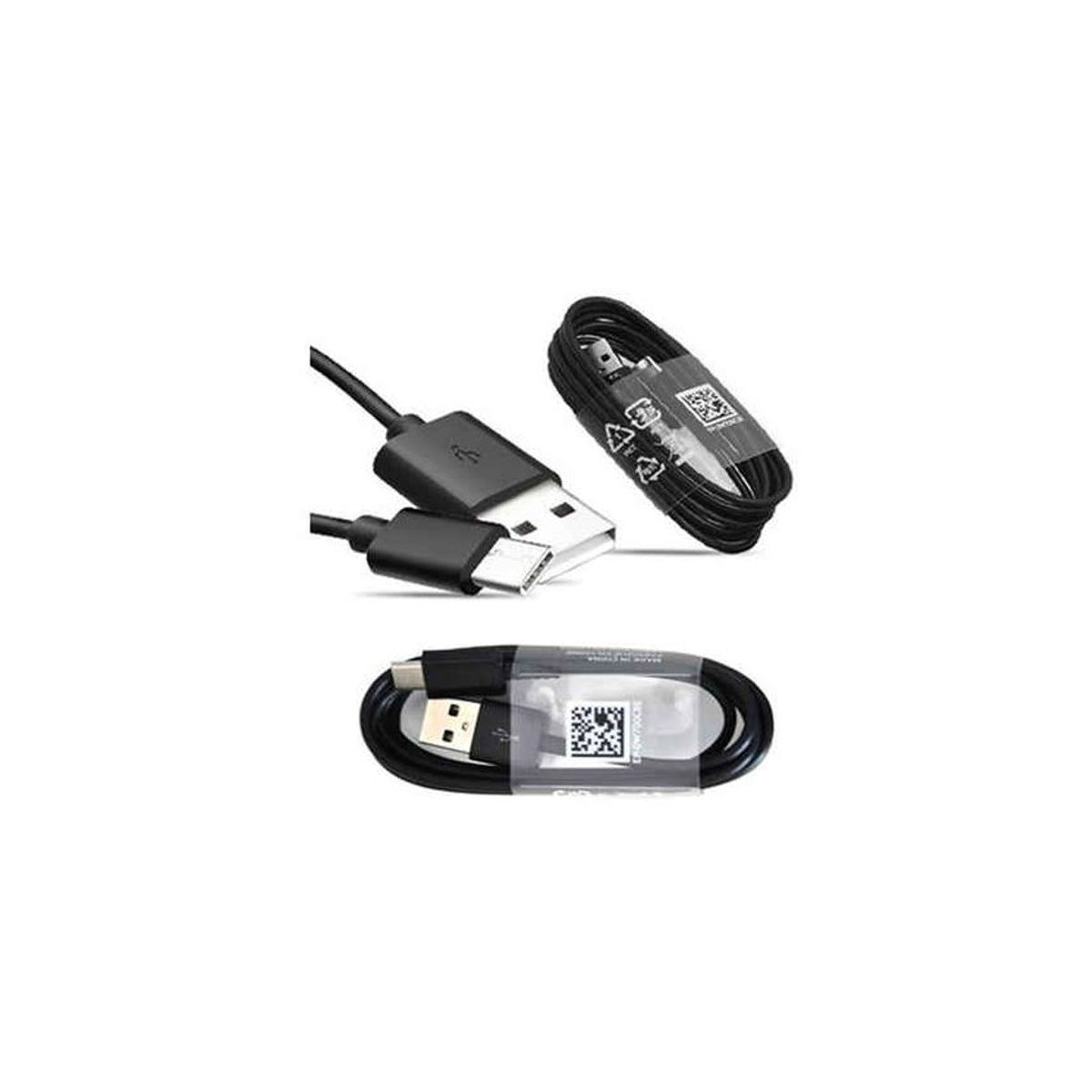 GENERICO - Cable de datos para usb tipo c 12m galaxy fast charger negro
